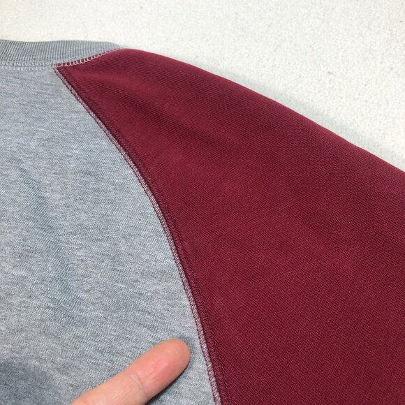 Carhartt‎ Sweater Men's M Gray Red Holbroock Bi-Color Sweatshirt Pullover - Picture 11 of 14